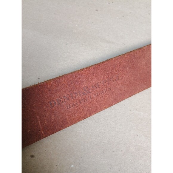 Denim & Supply Ralph Lauren Brown Leather O Ring Buckle Belt Boho Western Small main image 9